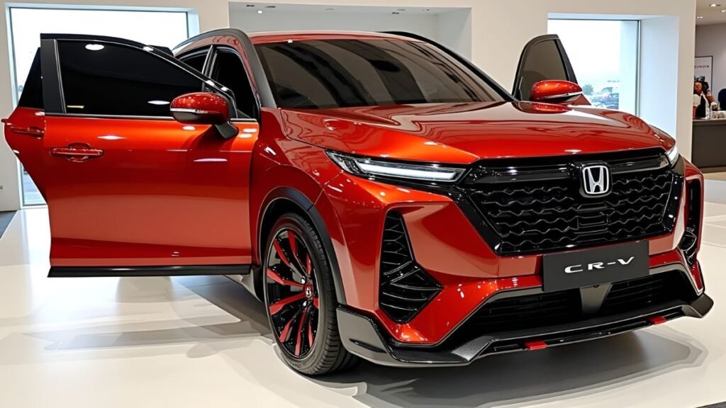 Honda CR-V 2025, Honda CR-V hybrid, premium hybrid SUV, best mileage SUV, advanced safety ADAS, Honda SUV India, fuel efficient SUV, 2025 Honda lineup, connected car features, stylish SUV design,