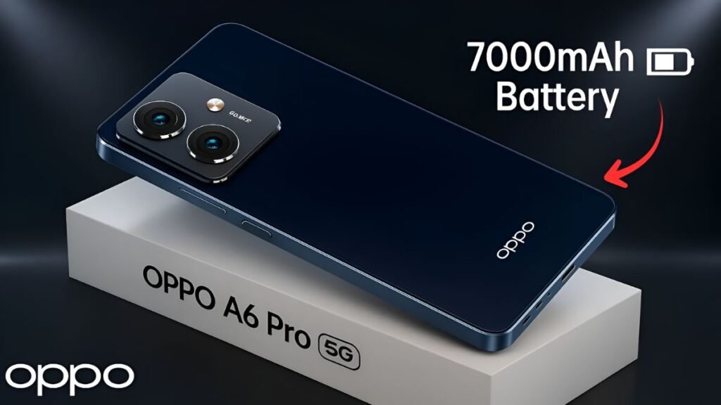 OPPO A6 Pro, OPPO A6 Pro battery 7000mAh, OPPO A6 Pro 80W charging, OPPO A6 Pro specs, OPPO A6 Pro launch, long battery life phone, fast charging smartphone, OPPO mid-range 5G, OPPO A6 Pro price, best big battery phone,