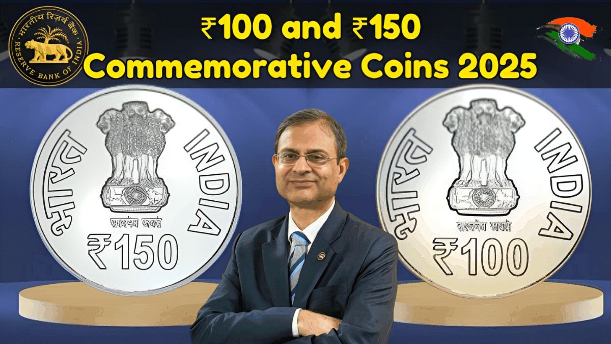 ₹100 commemorative coin 2025, ₹150 commemorative coin India, new coins 2025 India, commemorative coin release, RBI coin design, Indian mint coins 2025, coin collector guide India, coin specifications India, special edition coins, 2025 coin launch India,